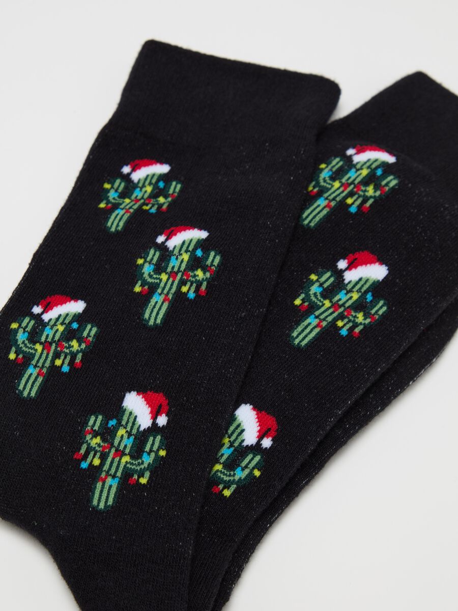 Short socks with jacquard Christmas designs_2