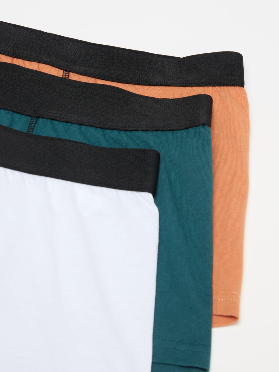 Five-pack solid colour boxer shorts in organic cotton_5