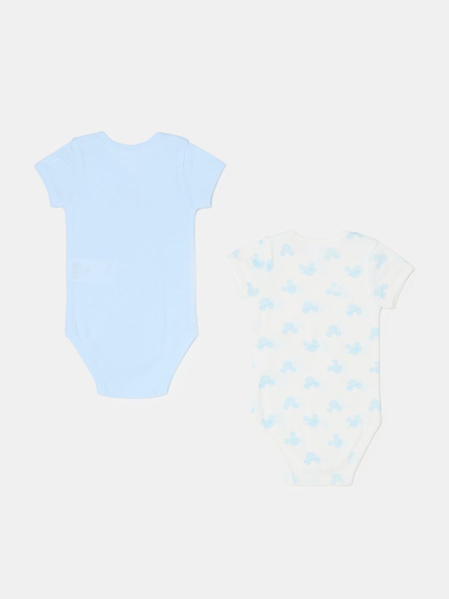 Two-pack bodysuit in organic cotton with Mickey Mouse print_1