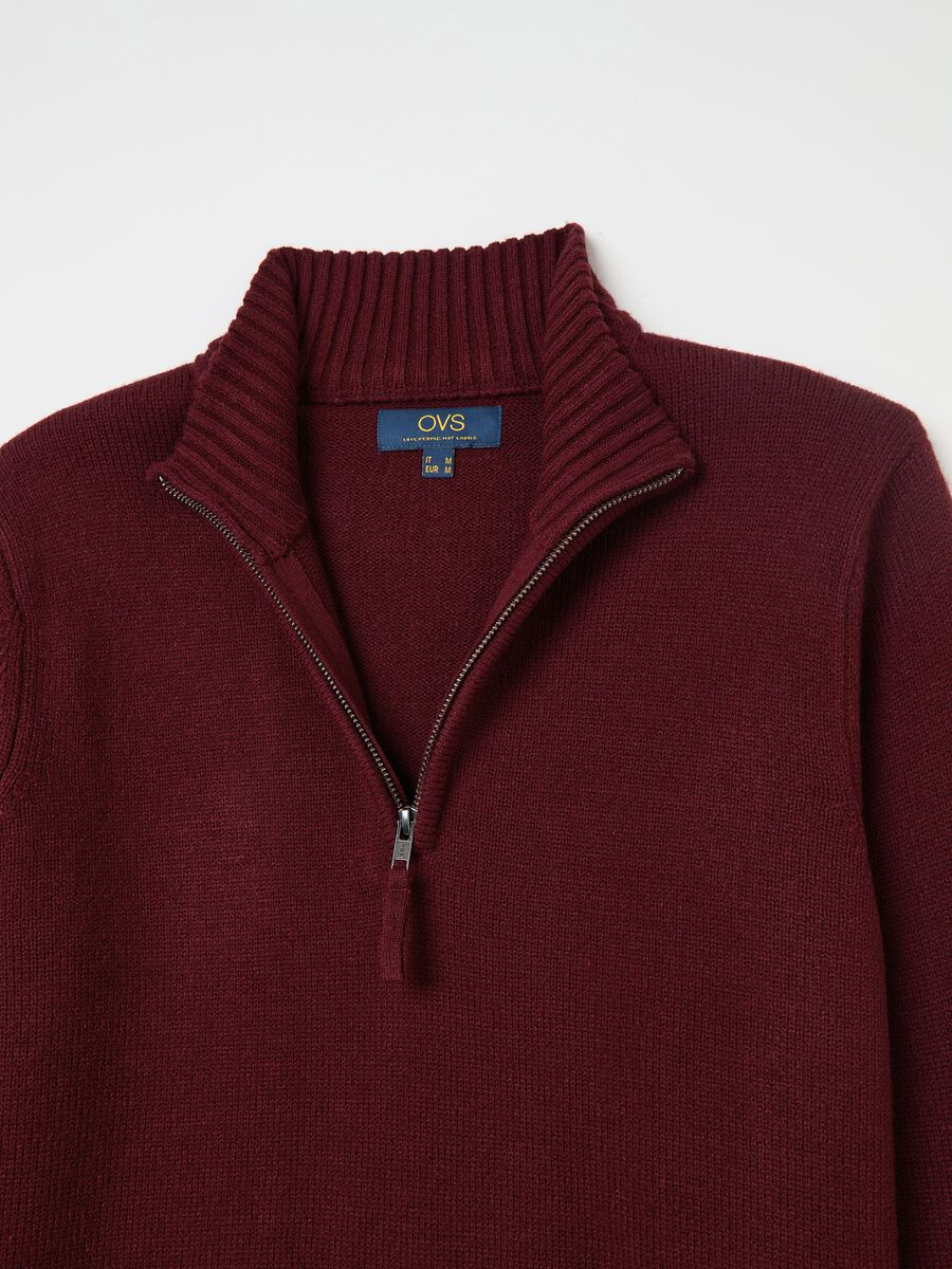 Pullover with half-zip neckline_5