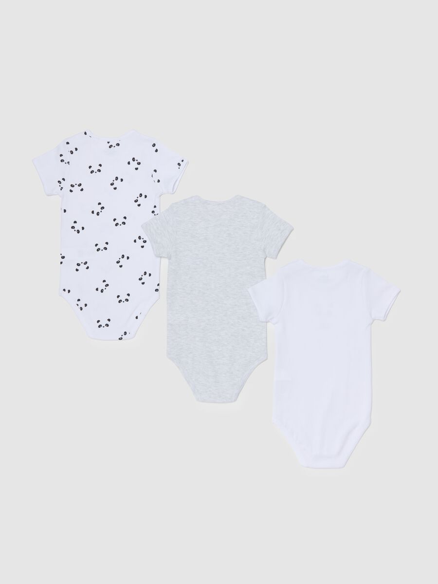 Three-pack bodysuits in organic cotton with print_1