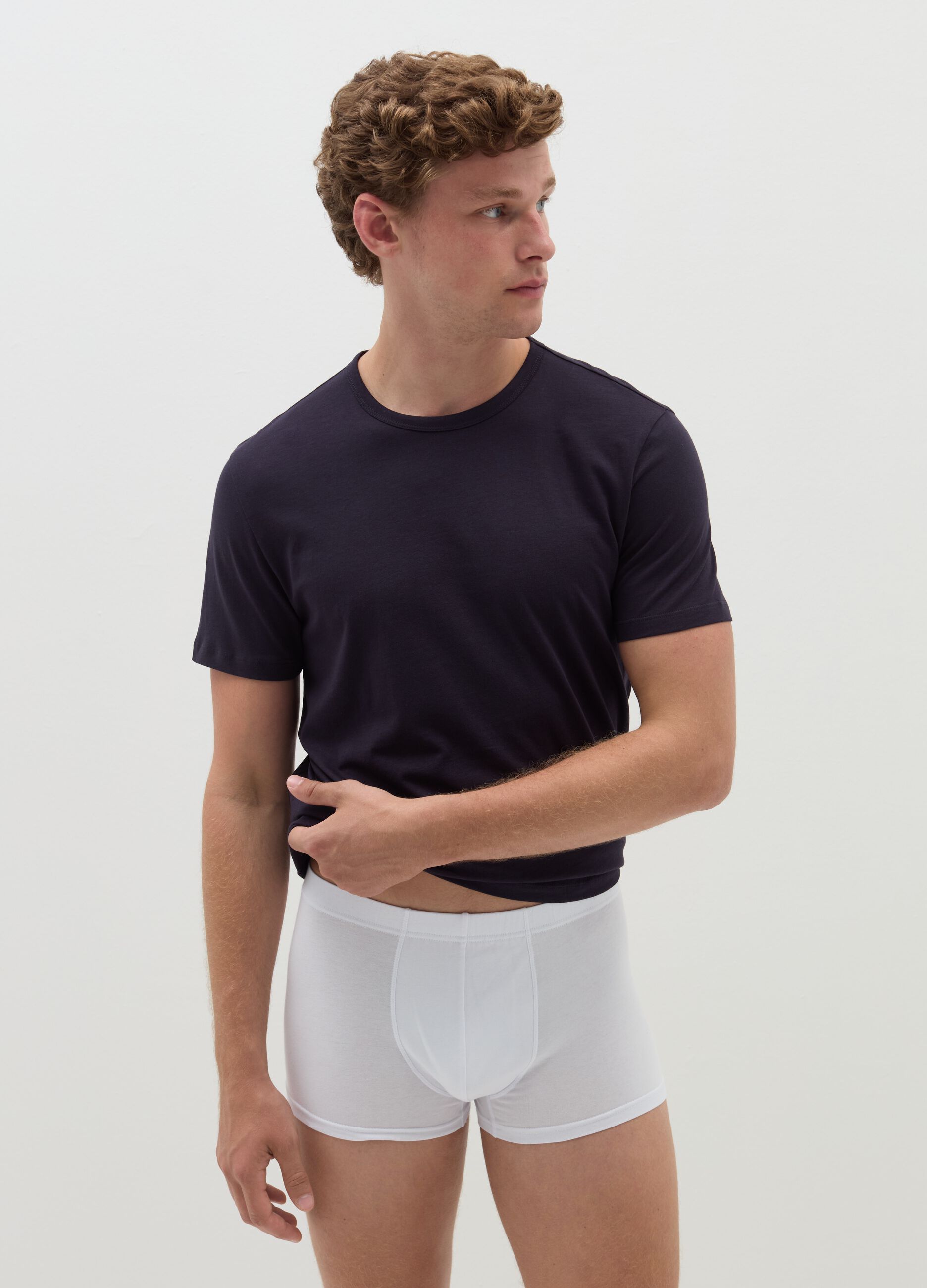 Three-pack organic cotton boxer shorts