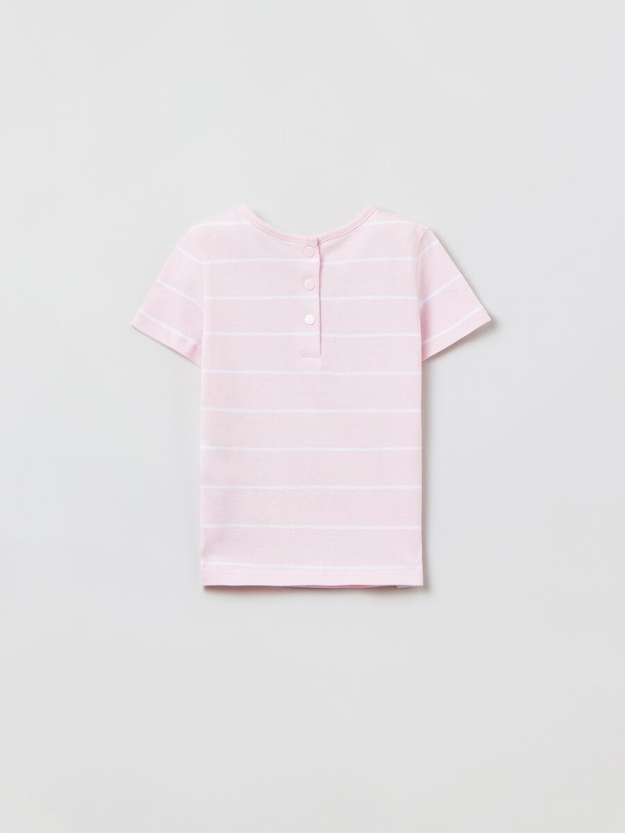 Striped cotton T-shirt with Father’s Day print_1