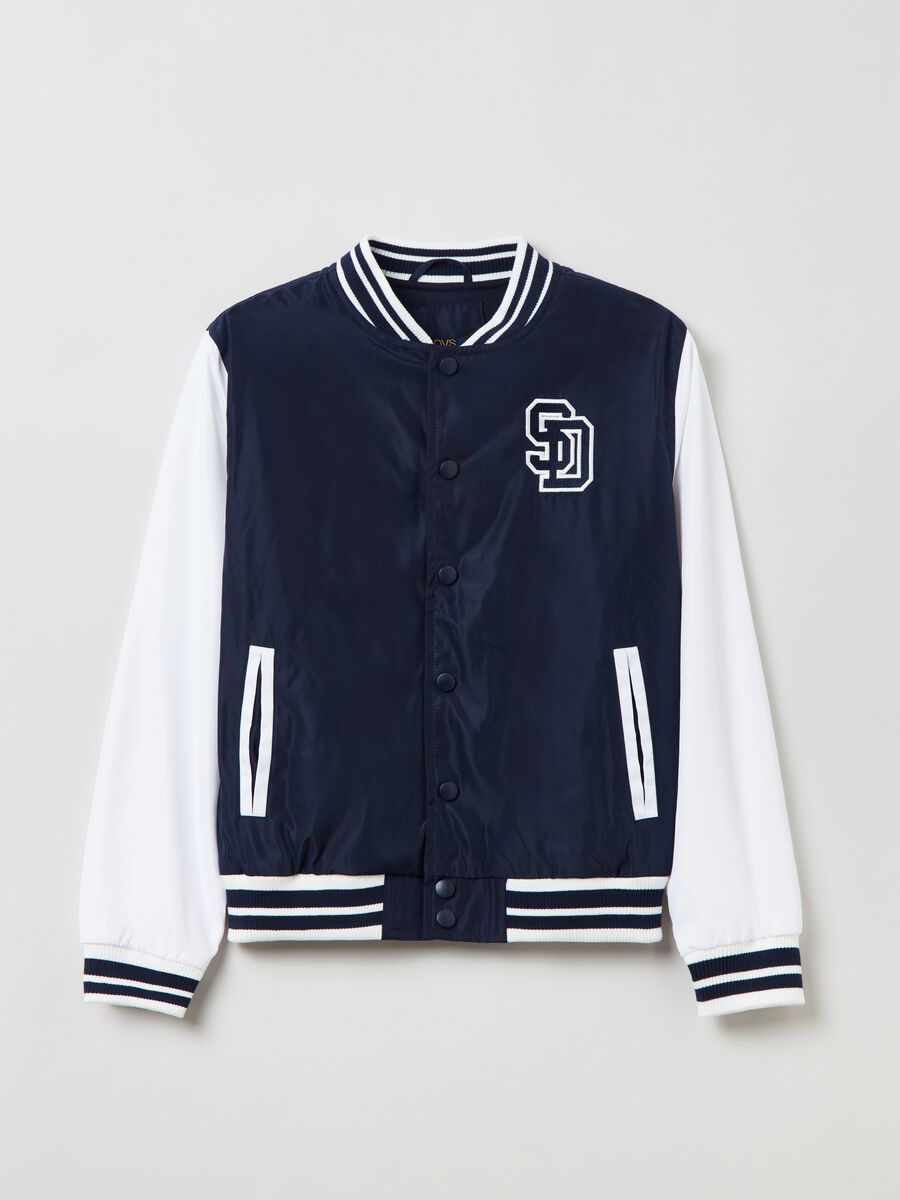 Bomber varsity con patch lettering _0