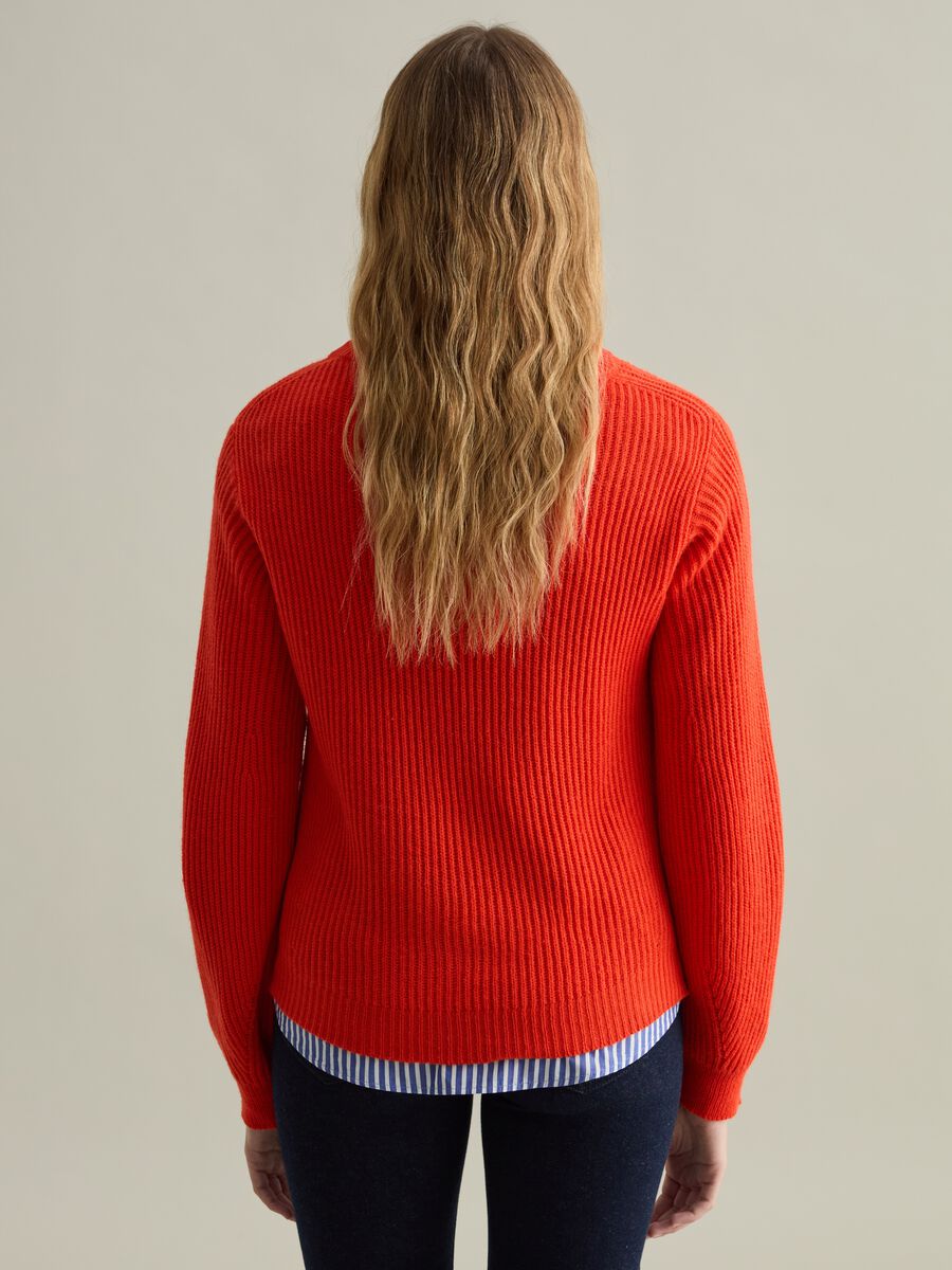 Ribbed pullover with round neckline_2