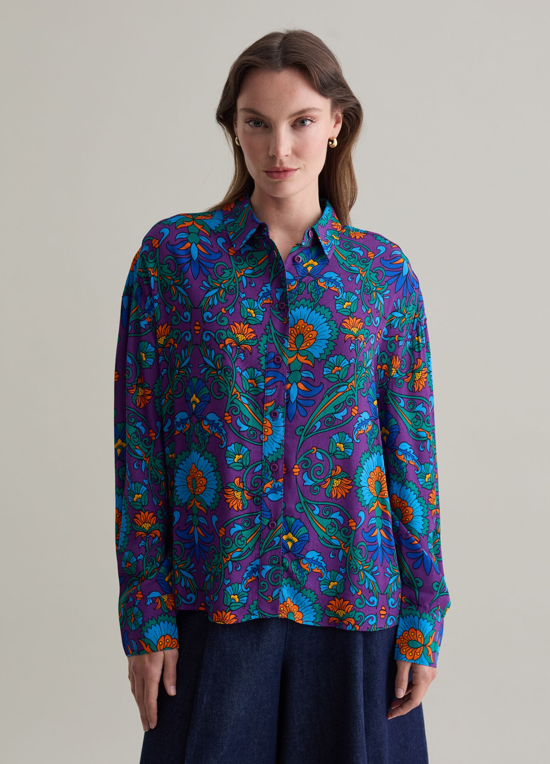 Relaxed-fit shirt with print