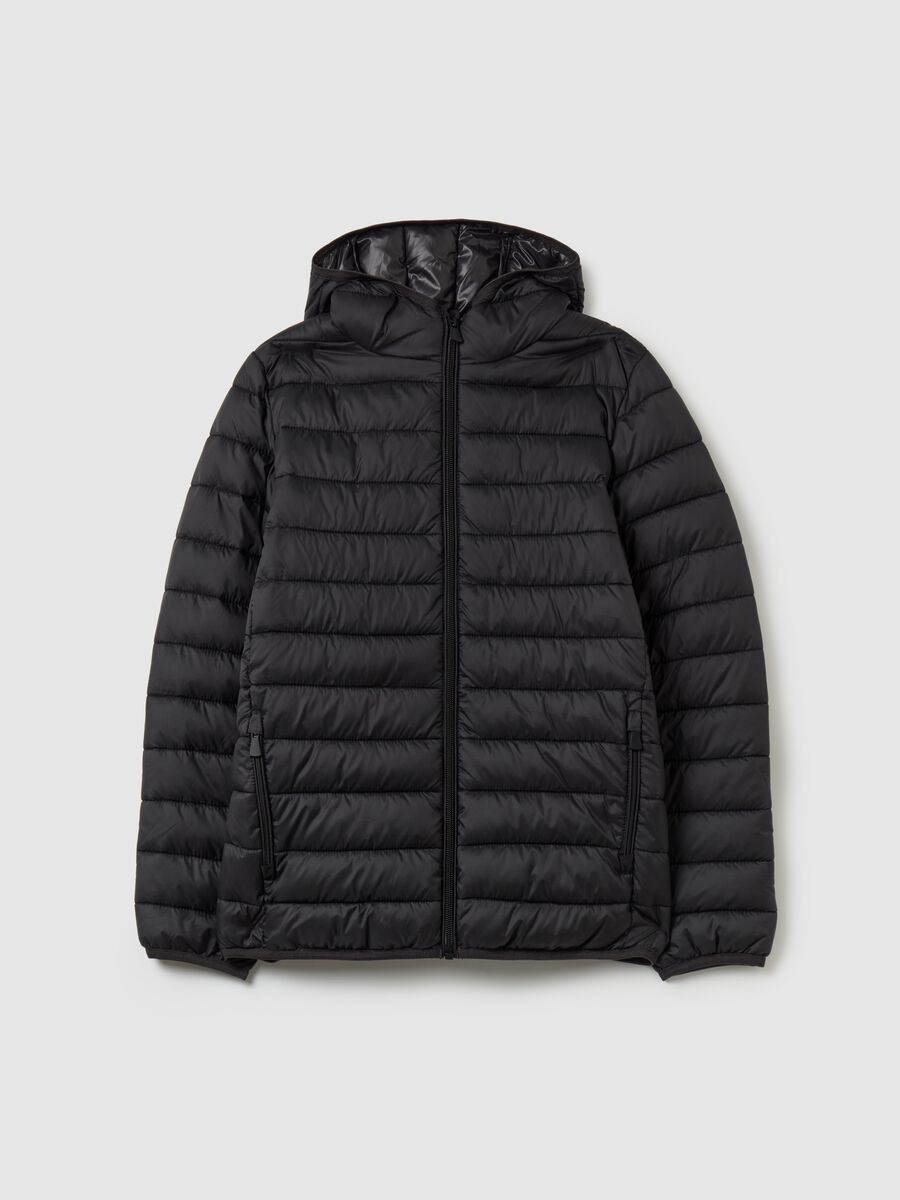 Ultralight down jacket with ripstop weave_0