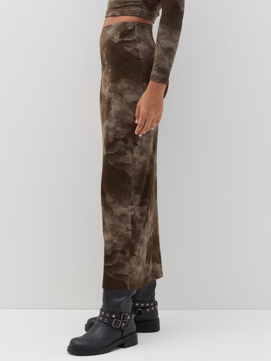 Long camouflage pencil skirt_3