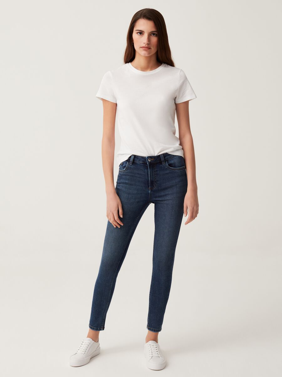 Skinny-fit jeans with fading_0