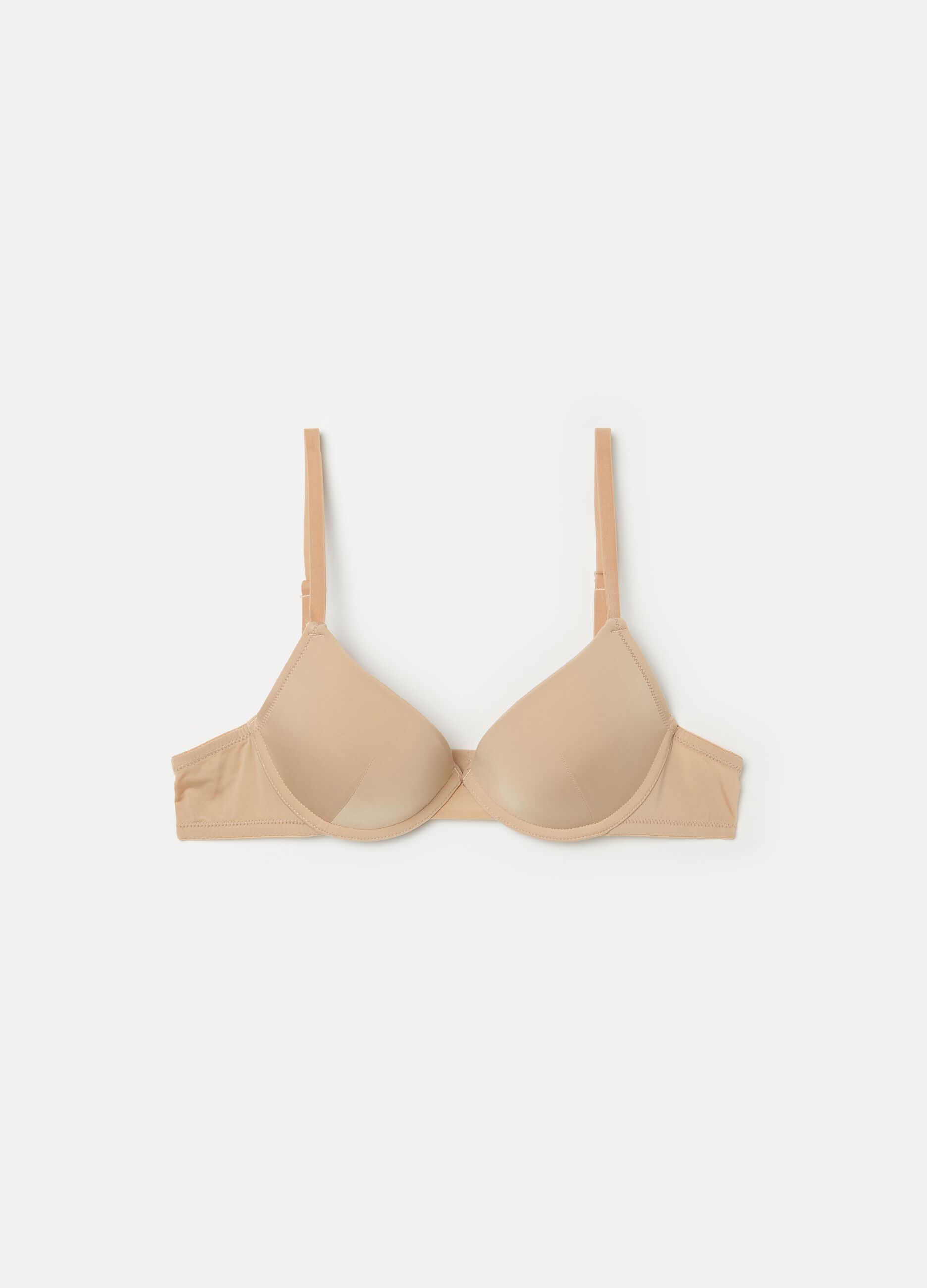 Push-up bra in microfibre