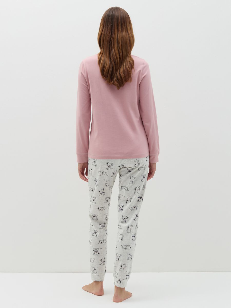 Pyjamas in organic cotton with "che koalazione" print_2