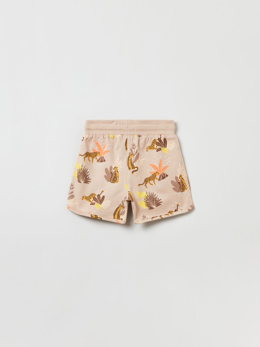 Shorts in cotone con stampa all-over_2