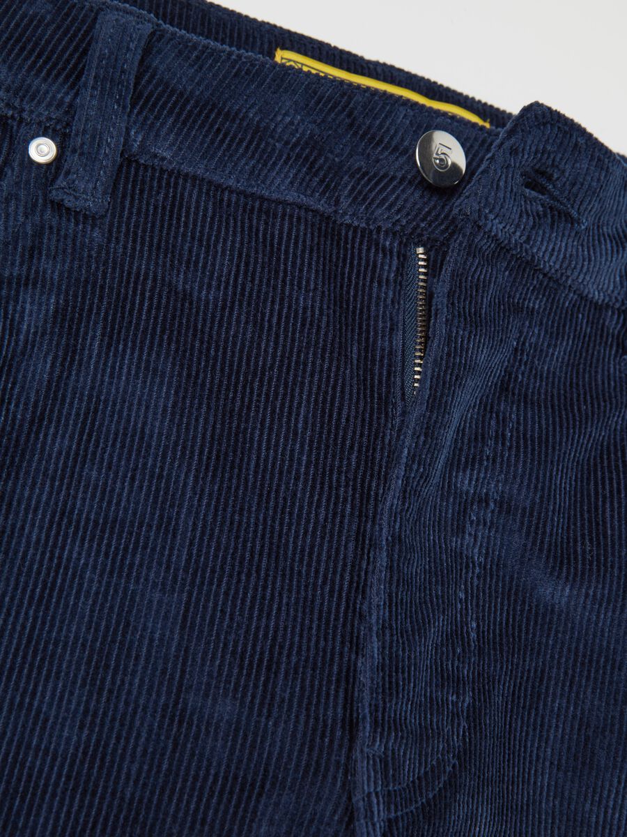 Trousers with five pockets in corduroy_5