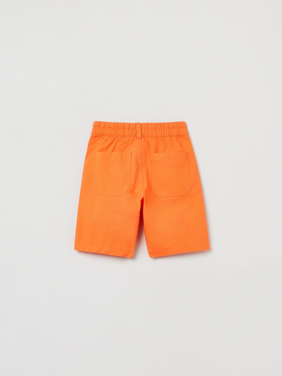 Cotton Bermuda shorts with drawstring_1