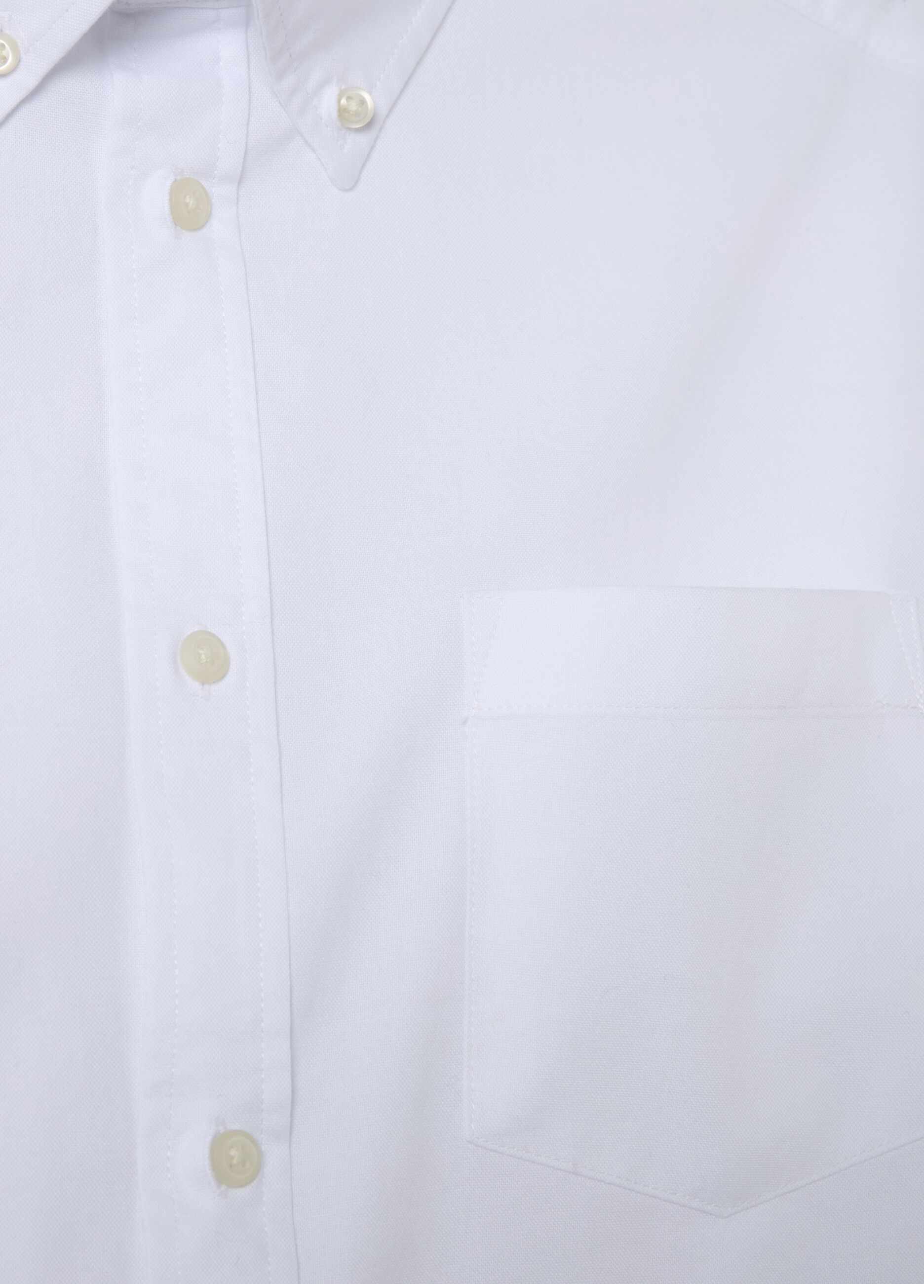 Oxford cotton shirt with button-down collar