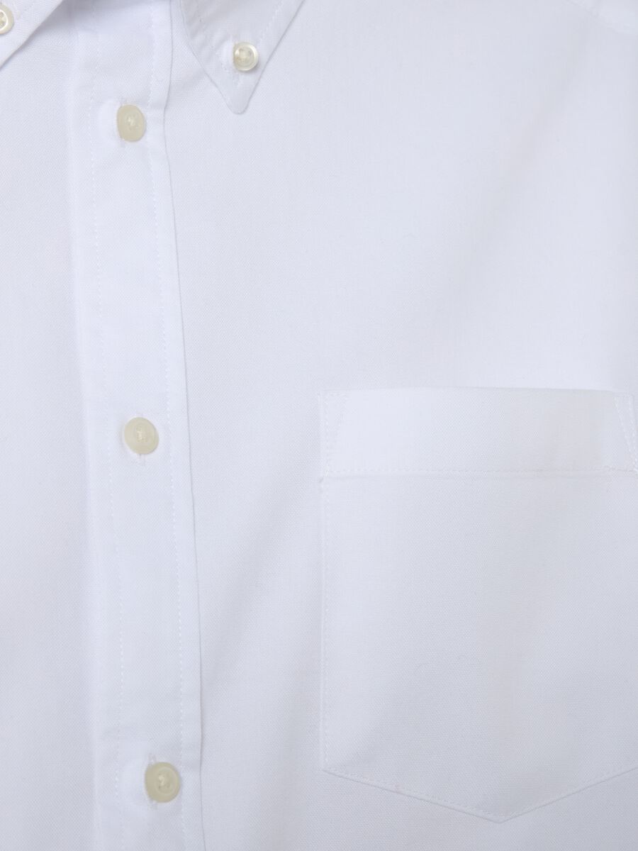 Oxford cotton shirt with button-down collar_1