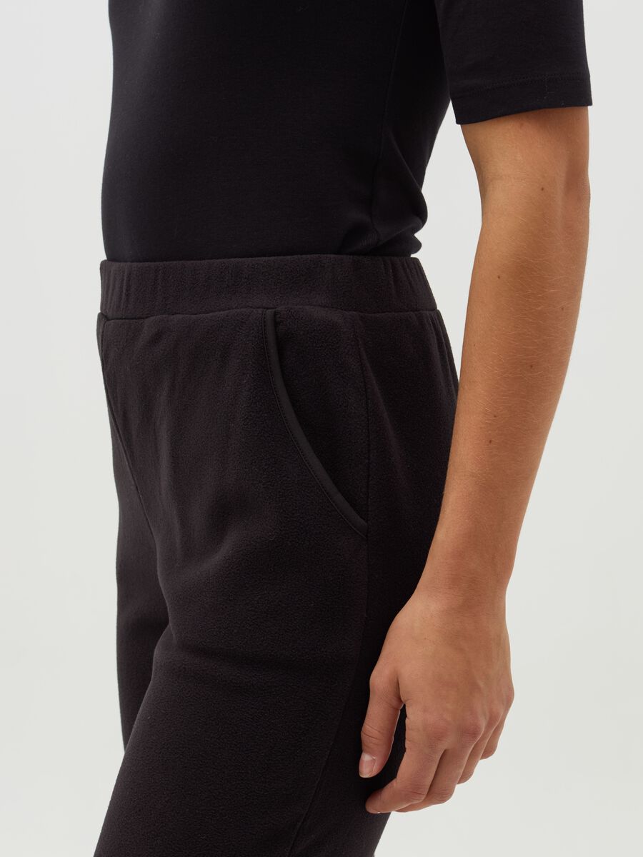 Slim-fit trousers in fleece_3