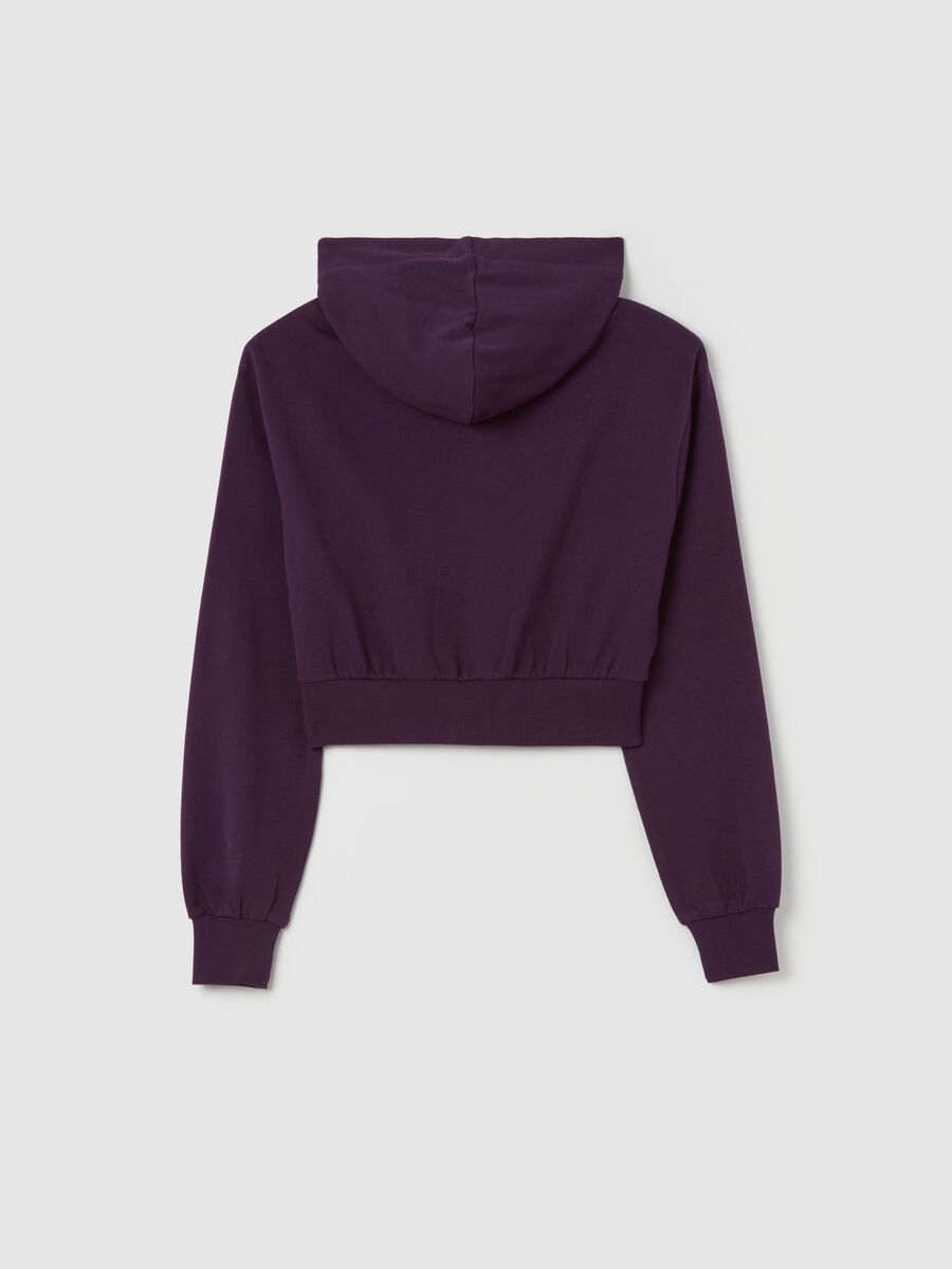 Crop fleece with hood and zip_1