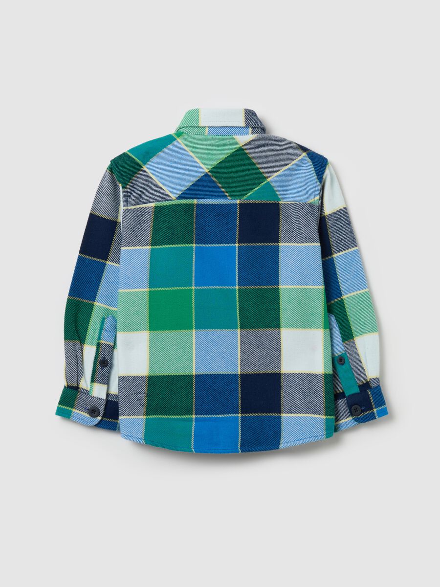 Flannel shirt with check pattern_1