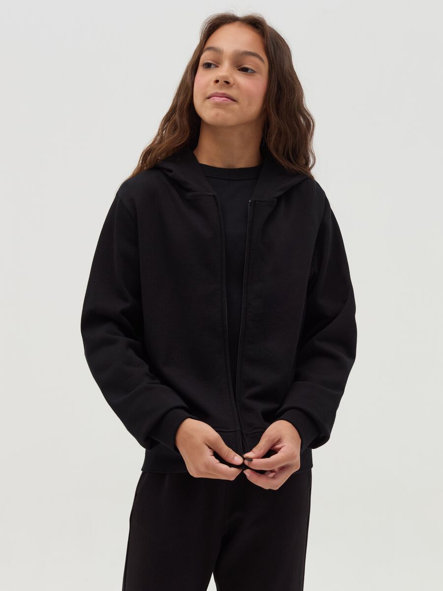 Full-zip sweatshirt with hood_1