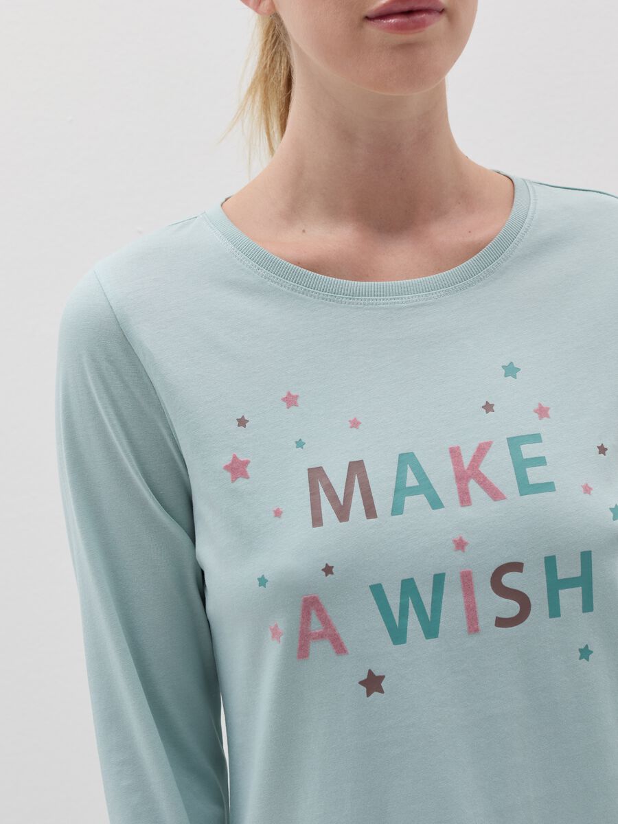 Long pyjamas with small stars print_3