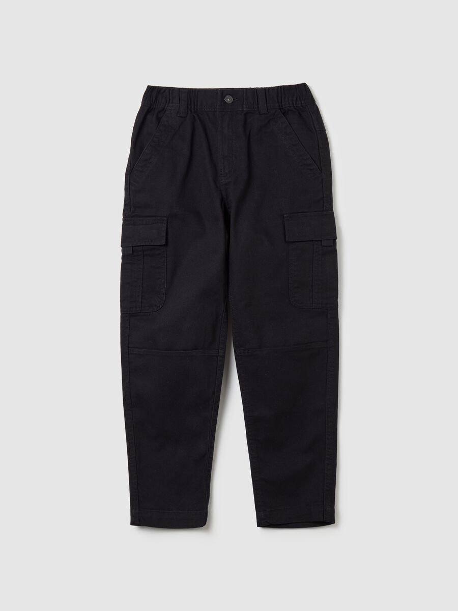 Pantalone cargo in cotone_0