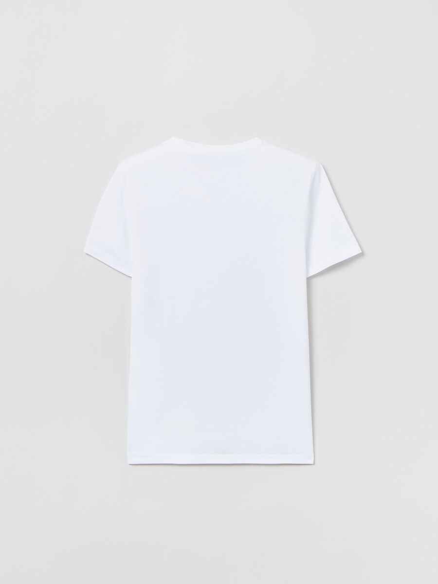 Cotton T-shirt with Darth Vader print_1