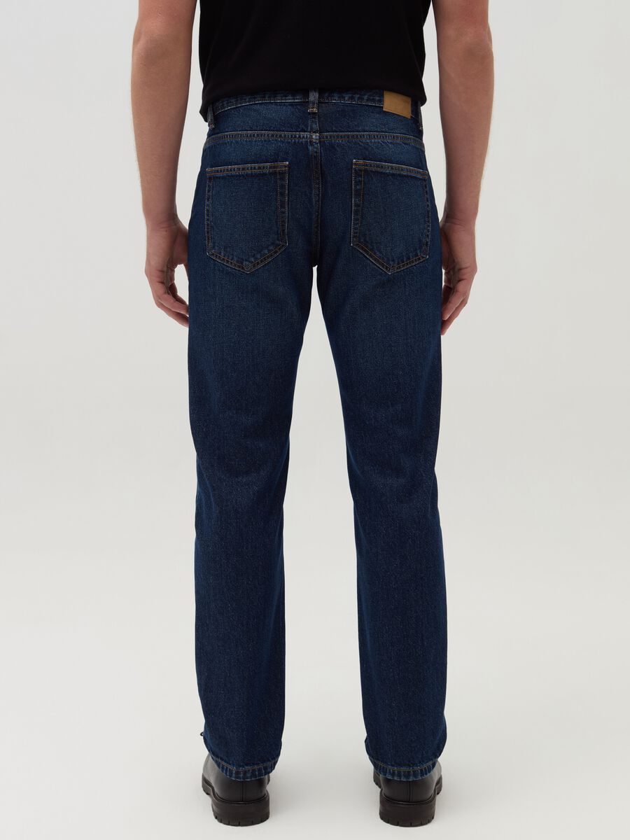 Regular fit jeans with discolouring_2