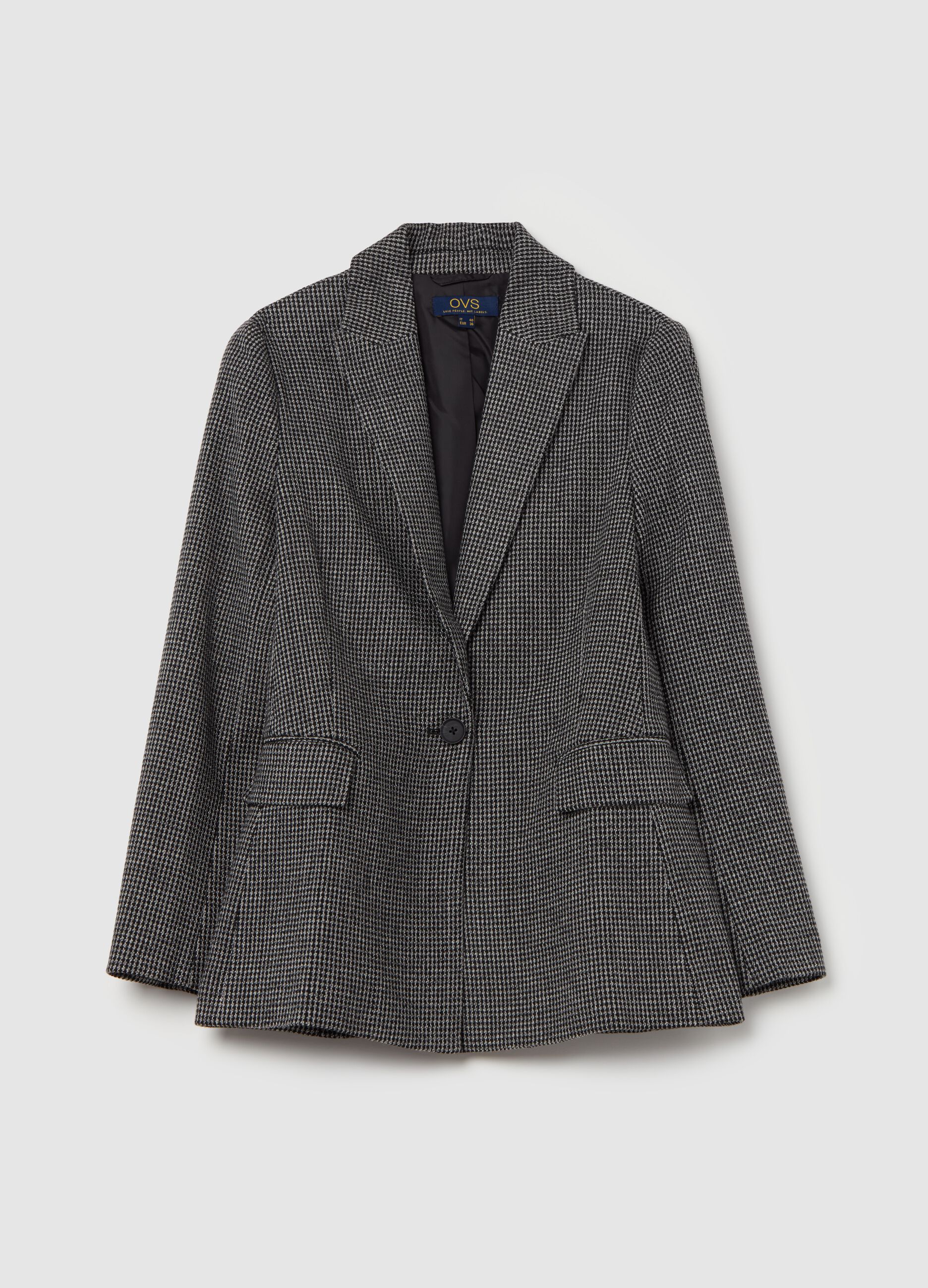 Single-breasted blazer with pockets