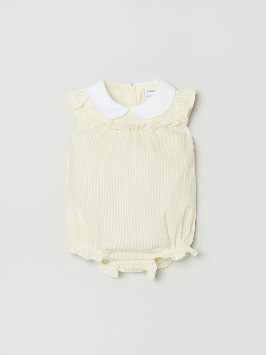 Striped cotton playsuit_0