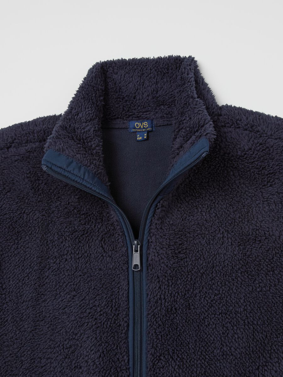 Full-zip gilet in teddy_5