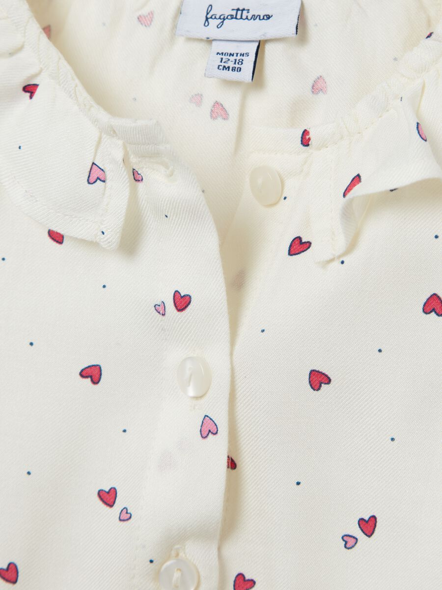 Viscose shirt with small hearts print_2