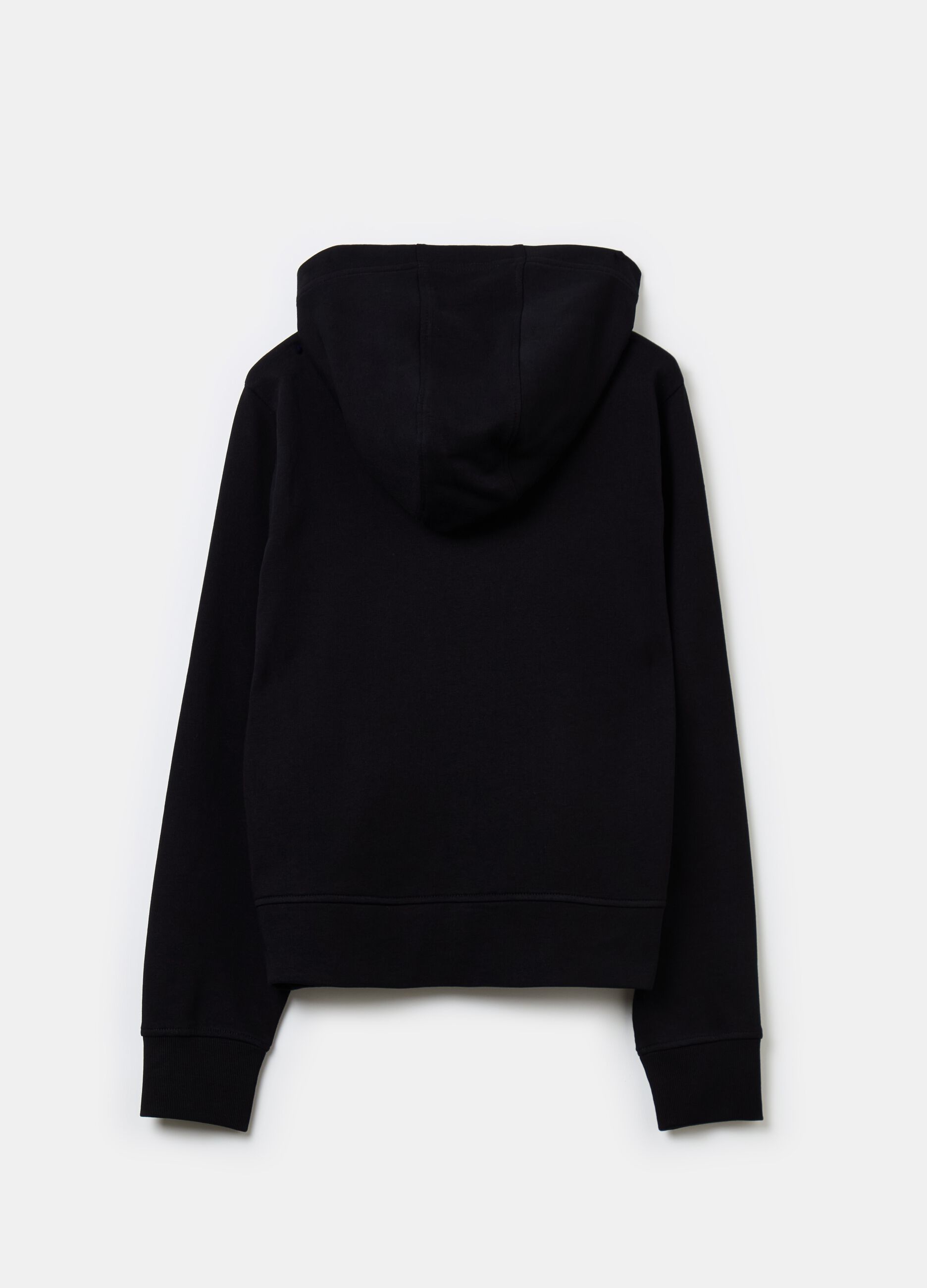 Full-zip sweatshirt with hood