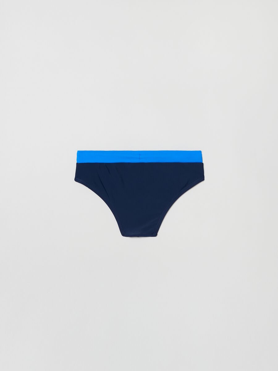 Two-tone swim briefs with drawstring_1