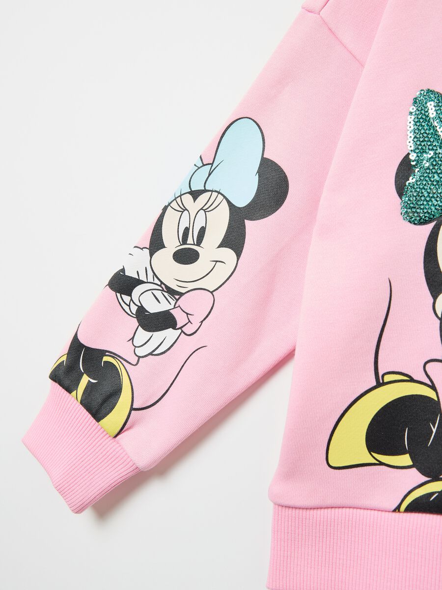 Oversized sweatshirt with Minnie Mouse print with sequins_3