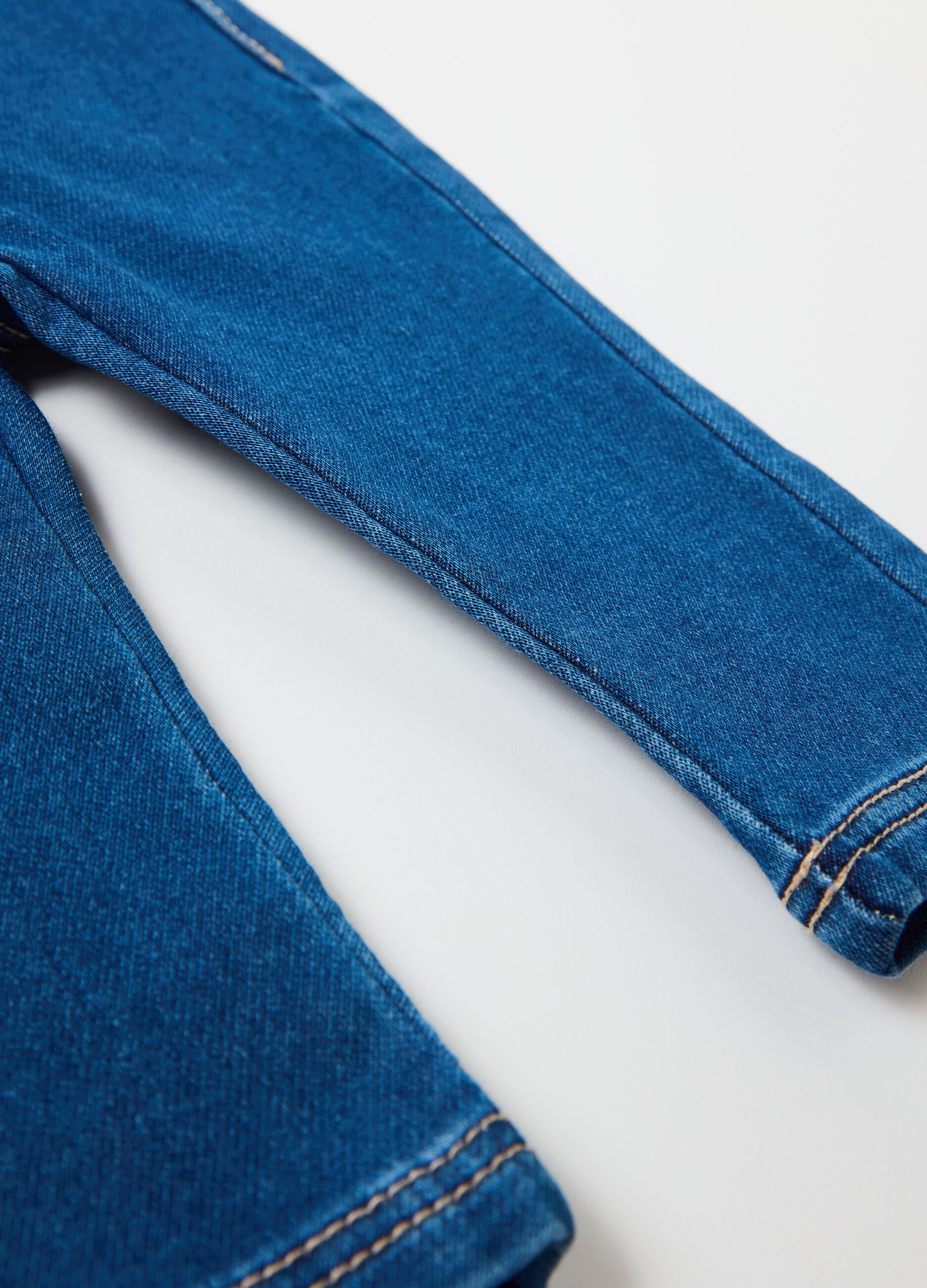 Jeans in French terry with pockets