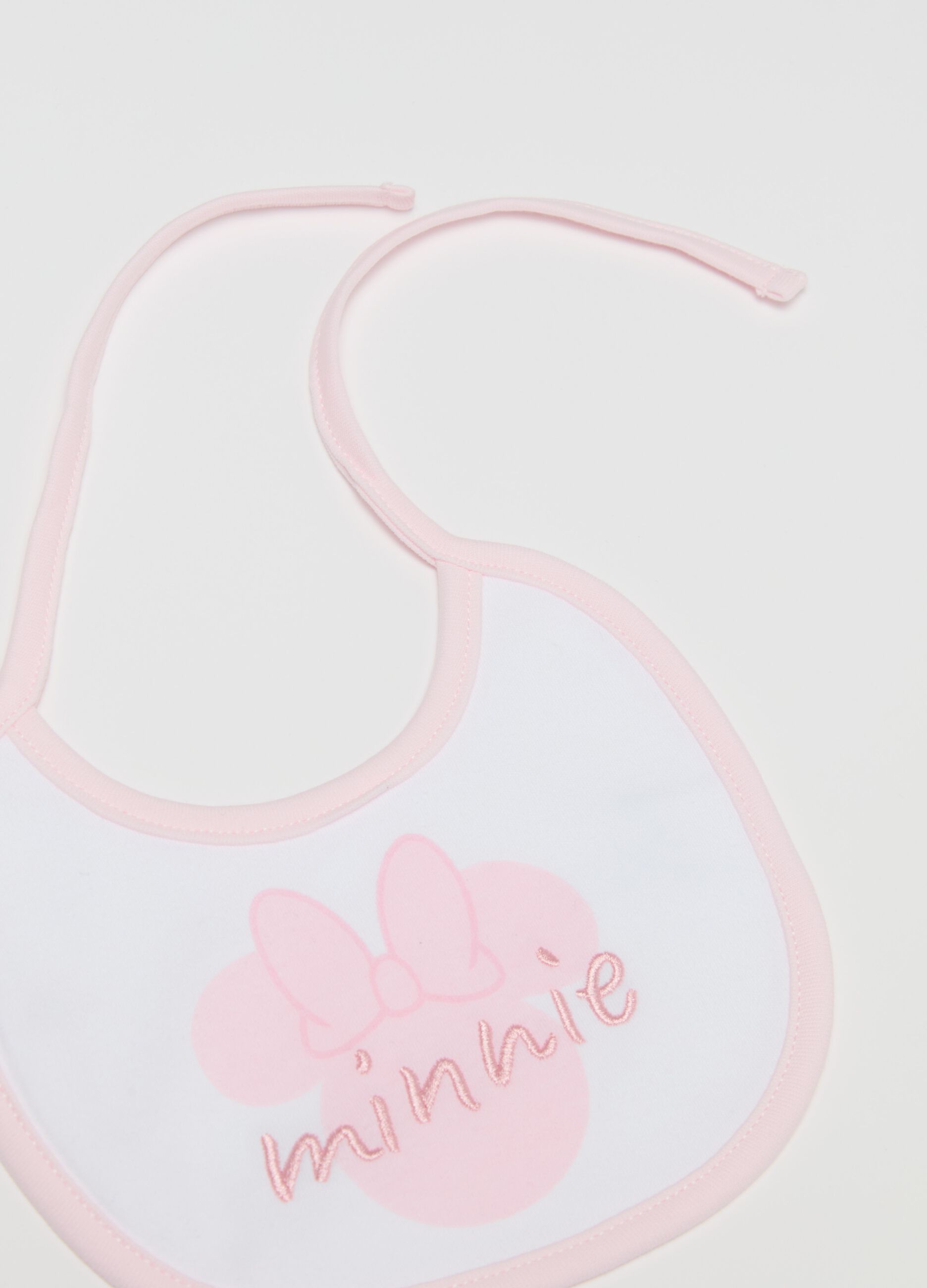 Two-pack bibs with Minnie Mouse print