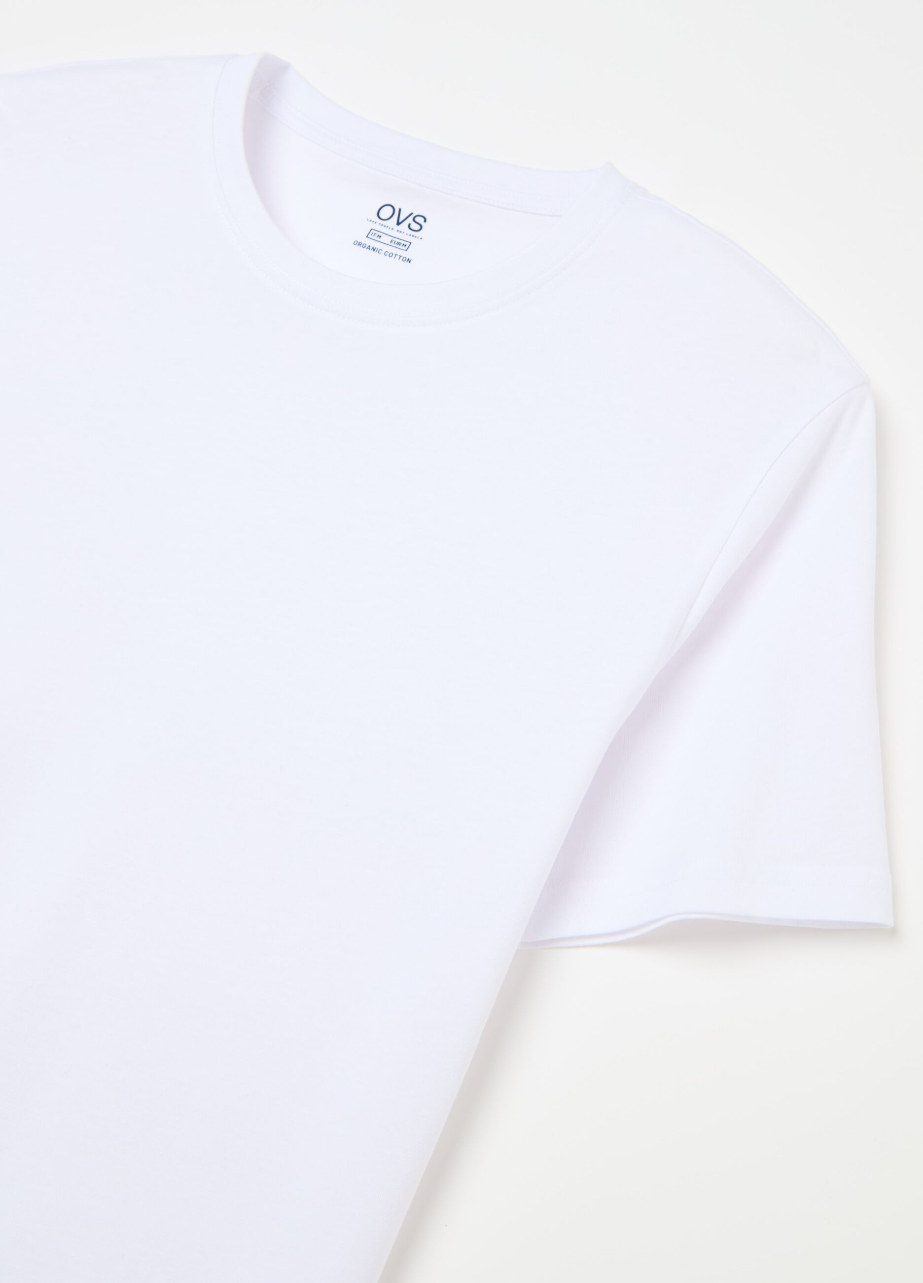 Organic cotton undershirt with round neck