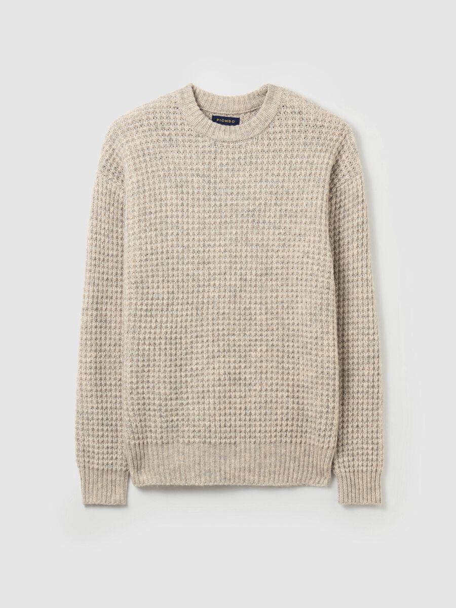 Pullover with waffle weave_4