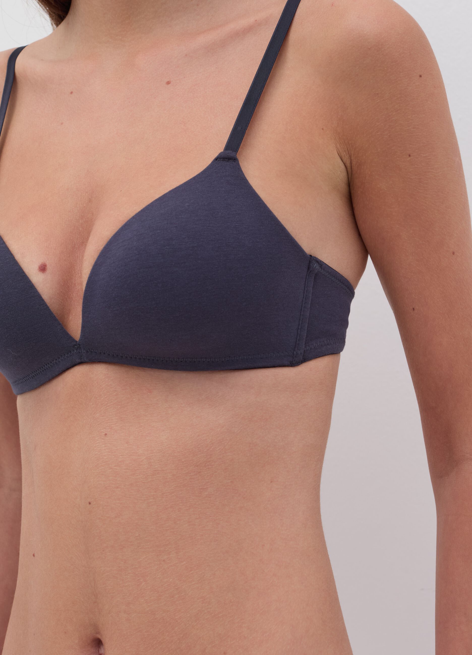 Sara triangle bra in organic cotton