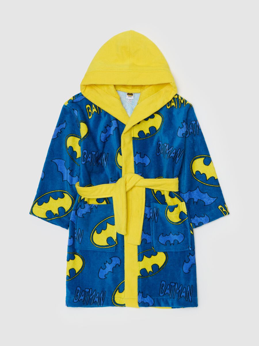 Robe with hood and Batman print_0