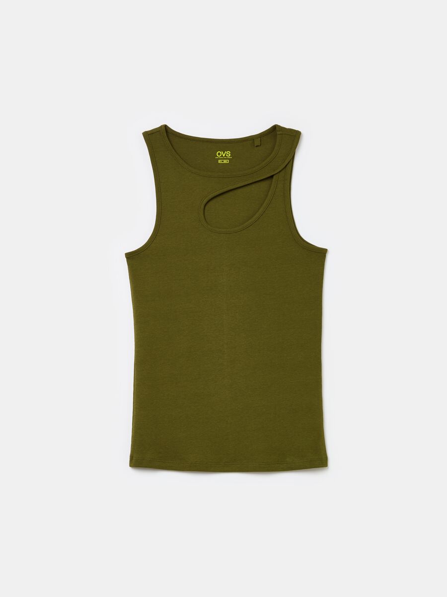 Tank top with cut-out detail_4