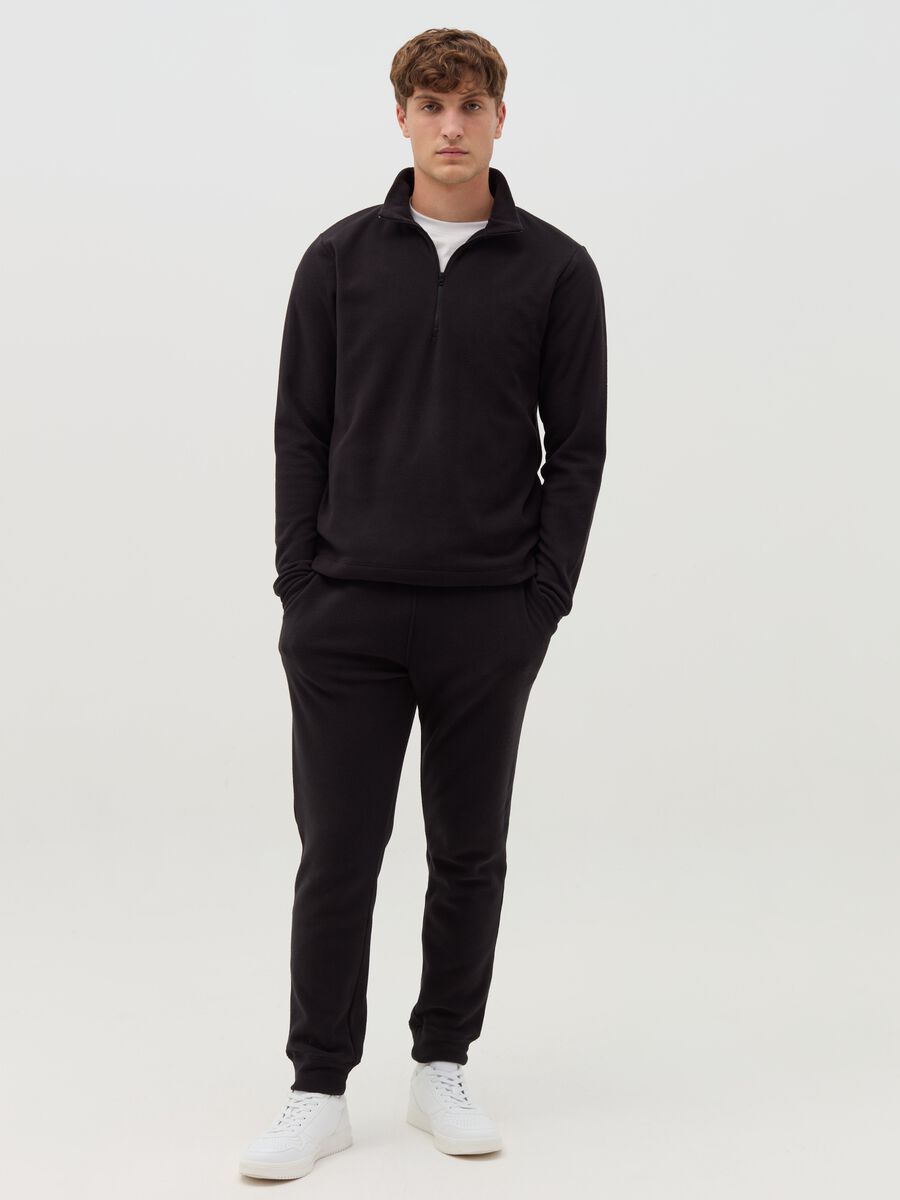 Half-zip sweatshirt in fleece_1