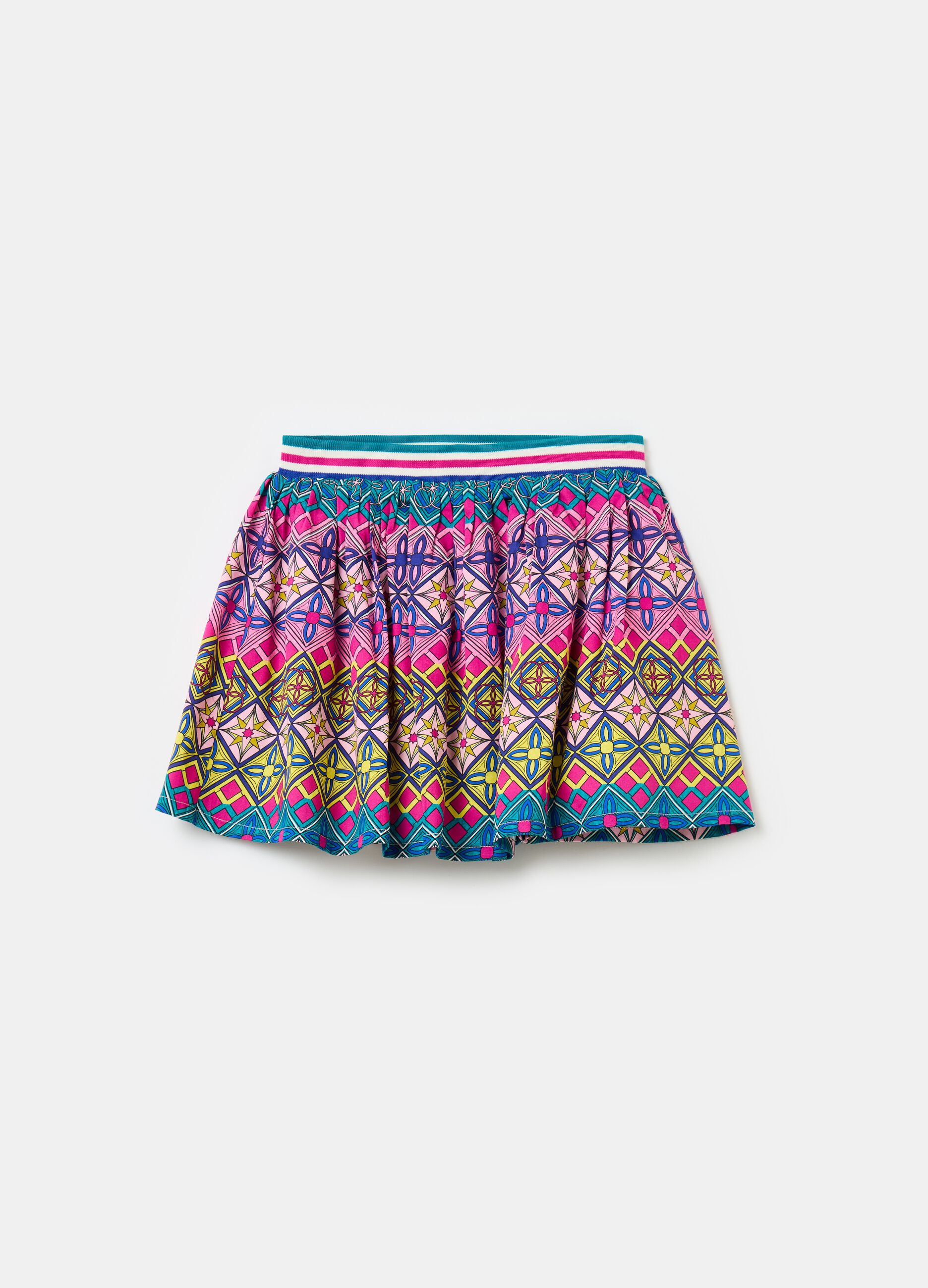 Short skirt with all-over print