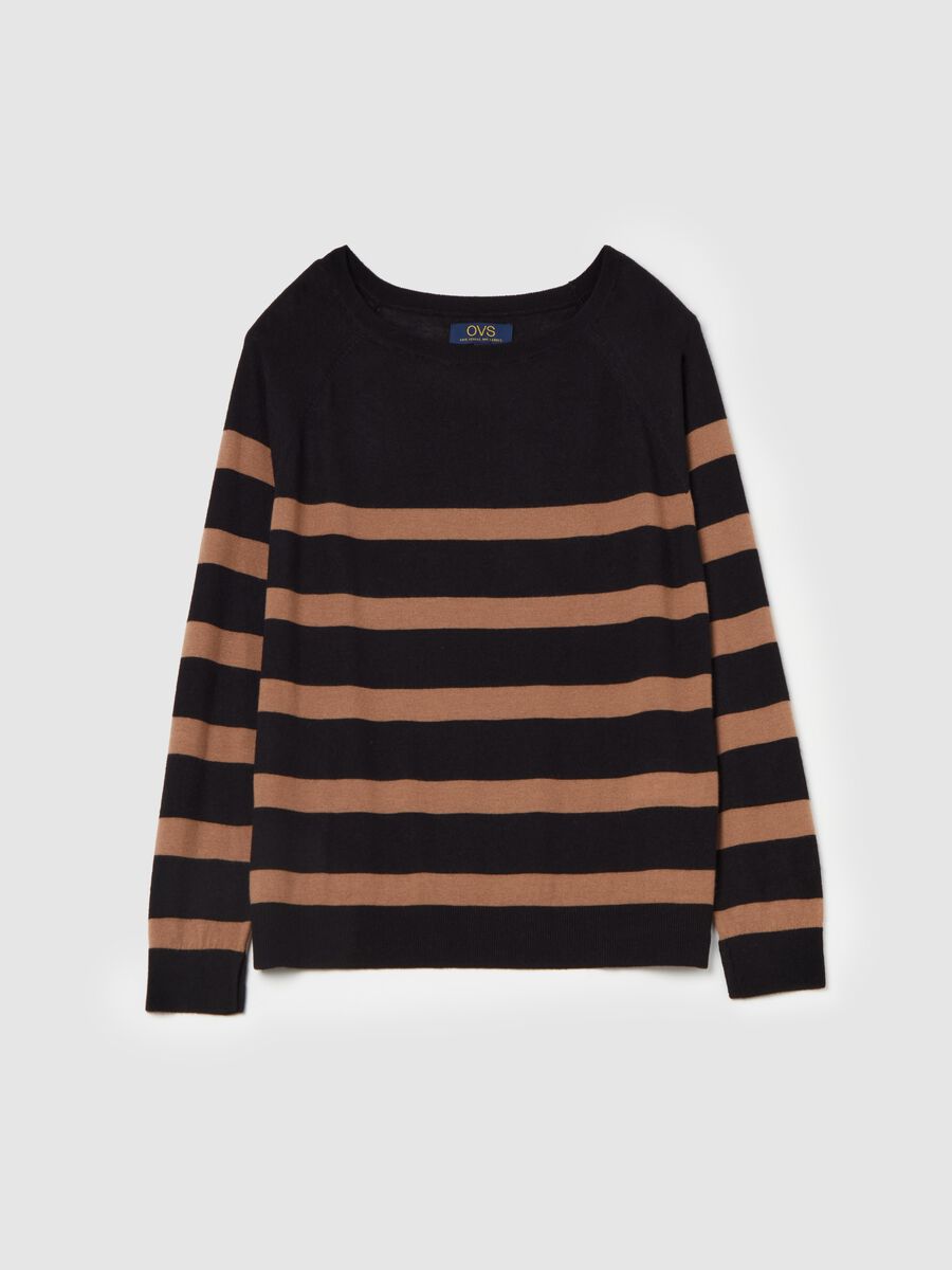 Striped top with raglan sleeves_4