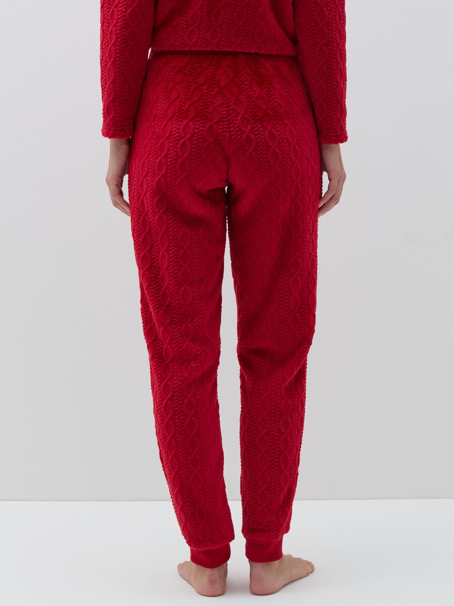 Cable-knit pyjama trousers_3