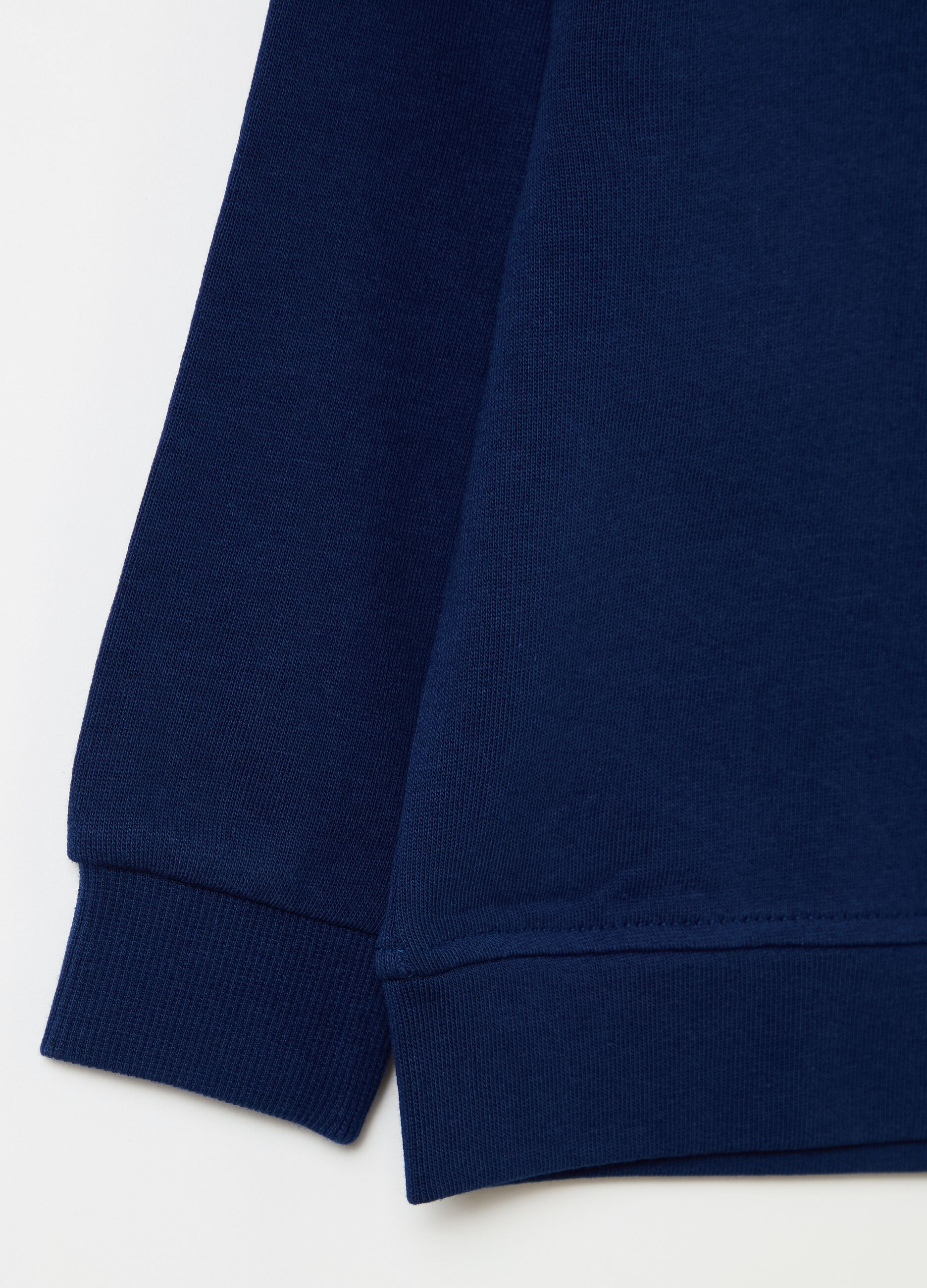 Solid colour sweatshirt in French terry