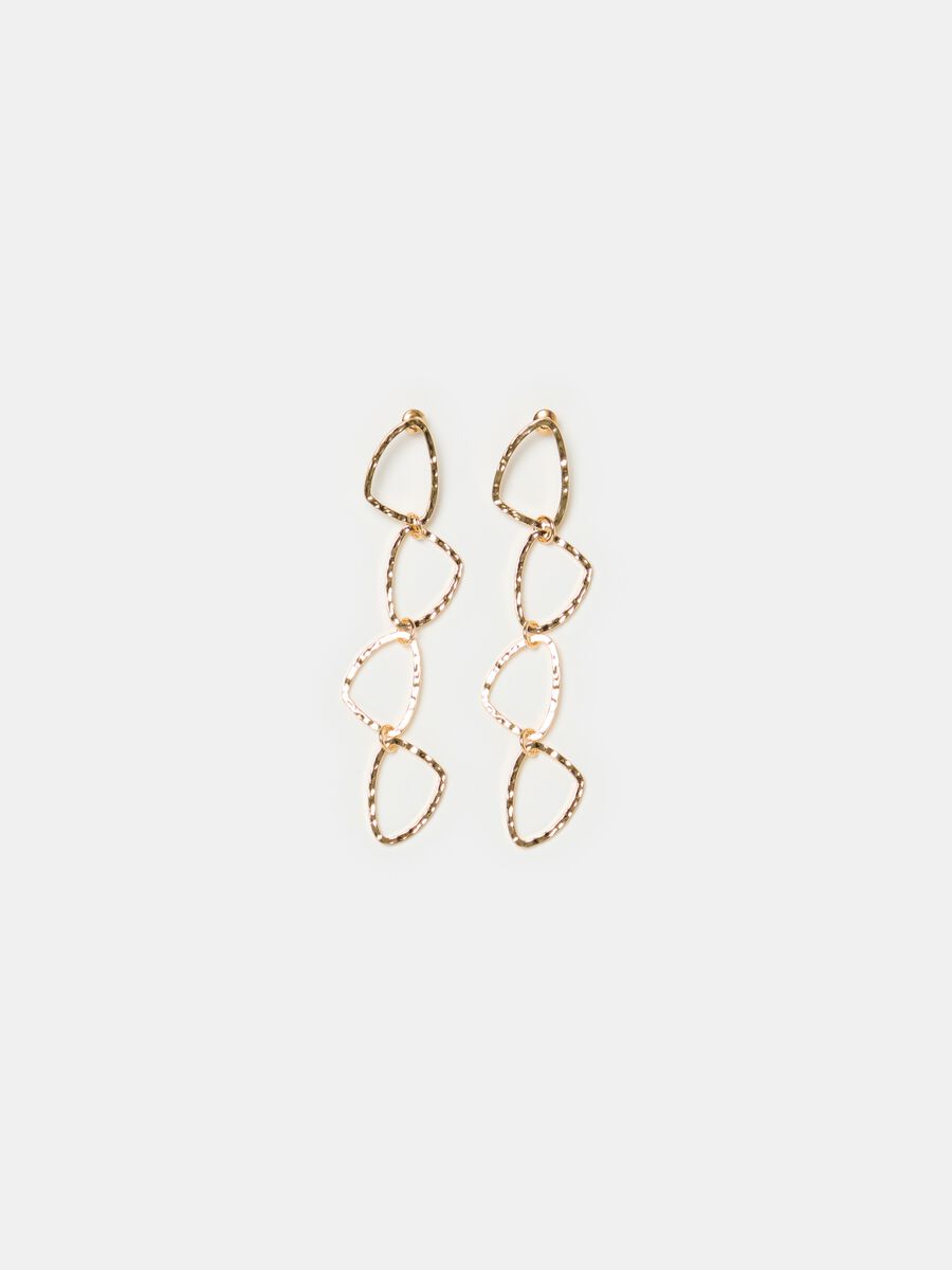Chain pendant earrings_1