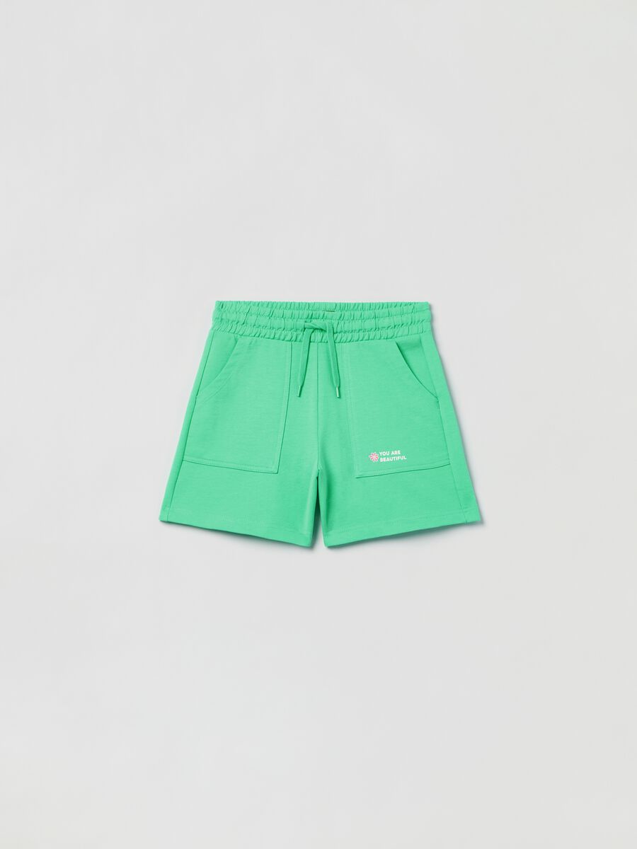French terry shorts with print_0