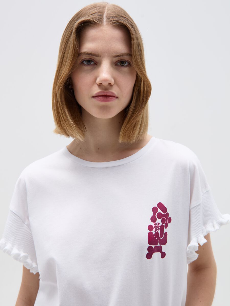 RE-UP T-shirt with frills_0